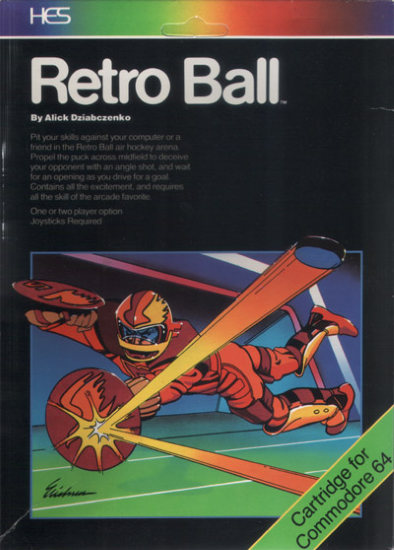 Retro Ball box art for Commodore 64